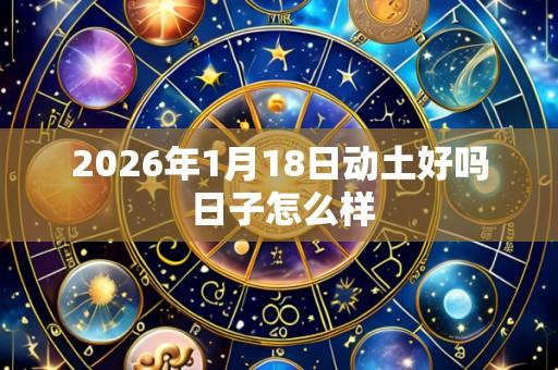 2026年1月18日动土好吗 日子怎么样