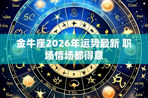 金牛座2026年运势最新 职场情场都得意