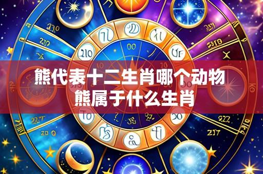 熊代表十二生肖哪个动物 熊属于什么生肖