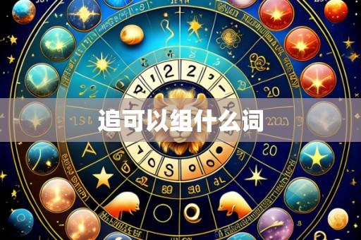 追可以组什么词