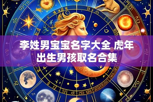 李姓男宝宝名字大全 虎年出生男孩取名合集