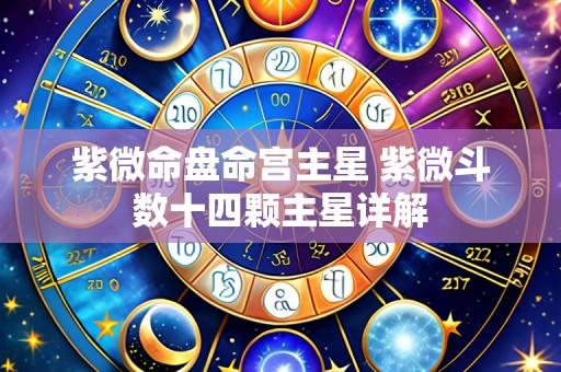 紫微命盘命宫主星 紫微斗数十四颗主星详解