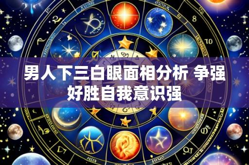 男人下三白眼面相分析 争强好胜自我意识强