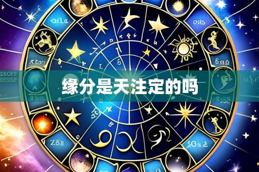 缘分是天注定的吗