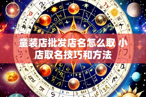 童装店批发店名怎么取 小店取名技巧和方法