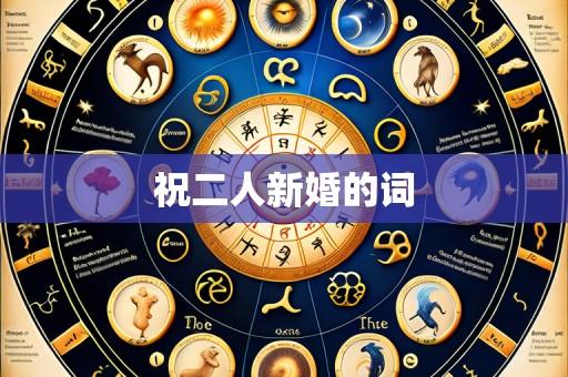 祝二人新婚的词