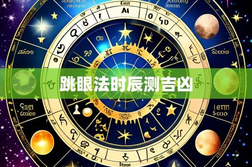 跳眼法时辰测吉凶