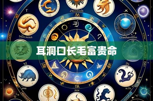 耳洞口长毛富贵命