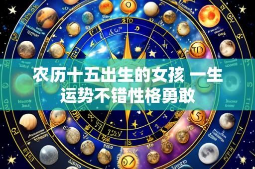 农历十五出生的女孩 一生运势不错性格勇敢
