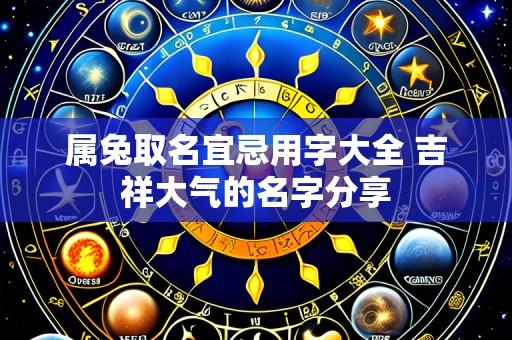 属兔取名宜忌用字大全 吉祥大气的名字分享