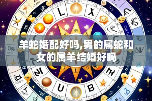 羊蛇婚配好吗,男的属蛇和女的属羊结婚好吗