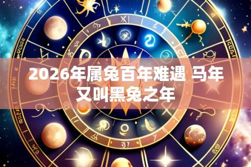 2026年属兔百年难遇 马年又叫黑兔之年