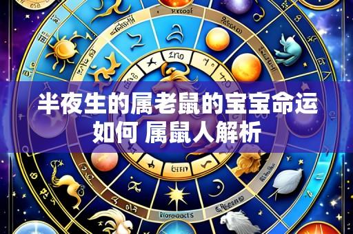 半夜生的属老鼠的宝宝命运如何 属鼠人解析