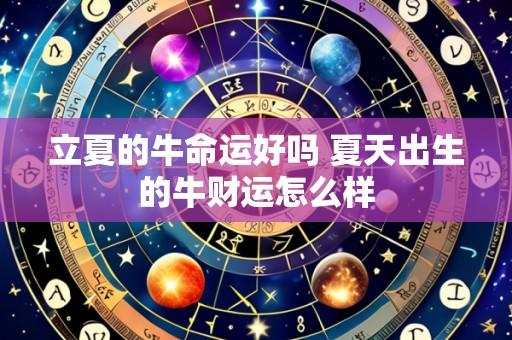 立夏的牛命运好吗 夏天出生的牛财运怎么样