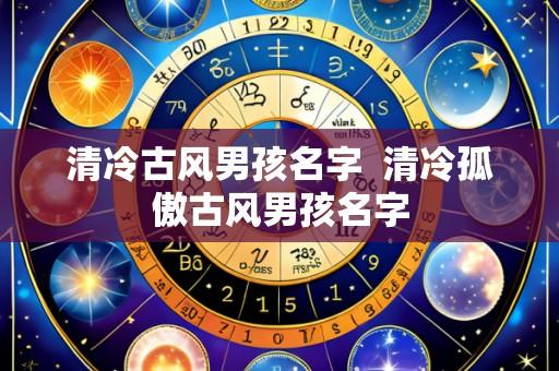 清冷古风男孩名字  清冷孤傲古风男孩名字