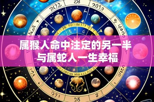 属猴人命中注定的另一半 与属蛇人一生幸福