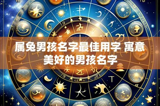 属兔男孩名字最佳用字 寓意美好的男孩名字