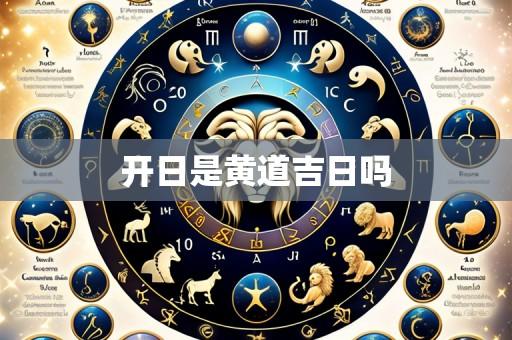 开日是黄道吉日吗