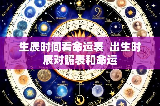 生辰时间看命运表  出生时辰对照表和命运