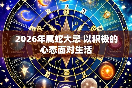 2026年属蛇大忌 以积极的心态面对生活