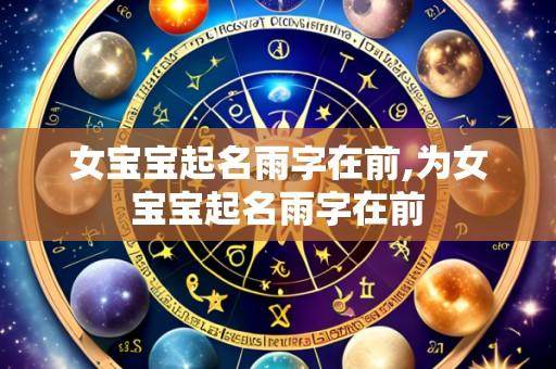 女宝宝起名雨字在前,为女宝宝起名雨字在前