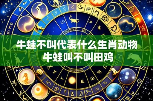 牛蛙不叫代表什么生肖动物 牛蛙叫不叫田鸡