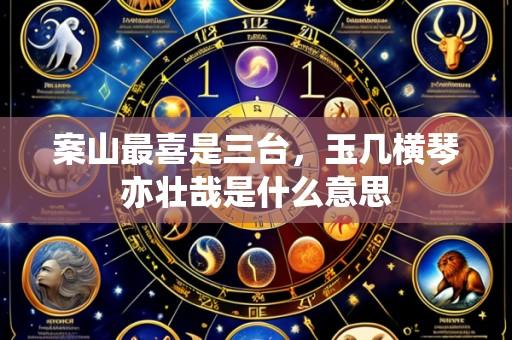 案山最喜是三台,玉几横琴亦壮哉是什么意思