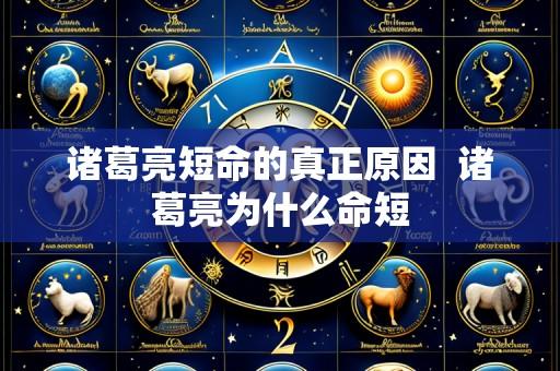 诸葛亮短命的真正原因  诸葛亮为什么命短