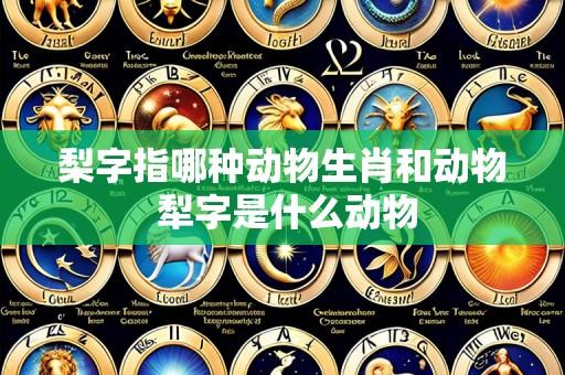 梨字指哪种动物生肖和动物 犁字是什么动物