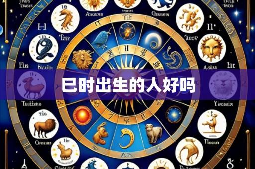 巳时出生的人好吗