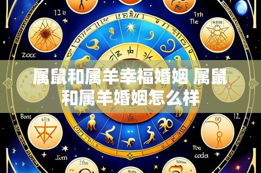 属鼠和属羊幸福婚姻 属鼠和属羊婚姻怎么样