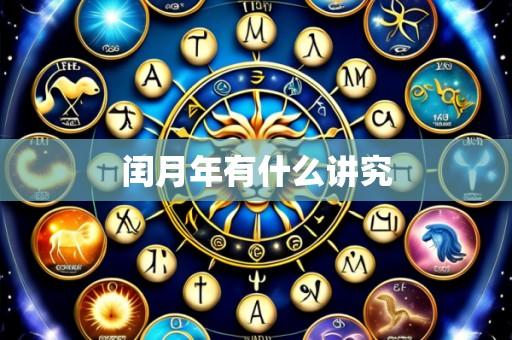 闰月年有什么讲究