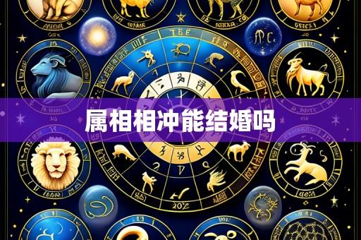 属相相冲能结婚吗