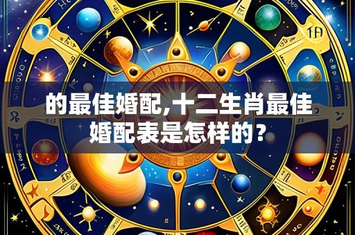 的最佳婚配,十二生肖最佳婚配表是怎样的？