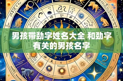 男孩带劲字姓名大全 和劲字有关的男孩名字
