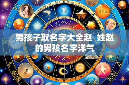 男孩子取名字大全赵 姓赵的男孩名字洋气