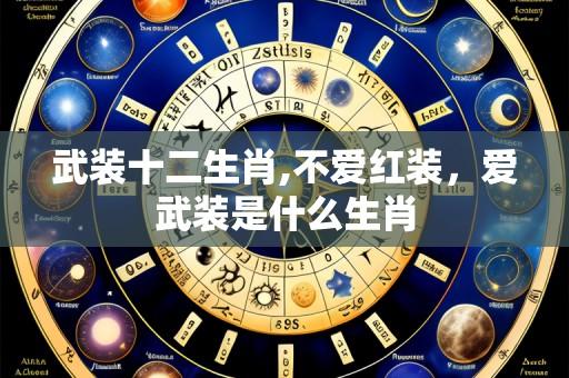 武装十二生肖,不爱红装，爱武装是什么生肖