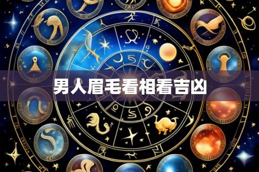 男人眉毛看相看吉凶
