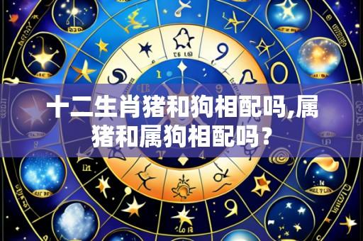 十二生肖猪和狗相配吗,属猪和属狗相配吗?