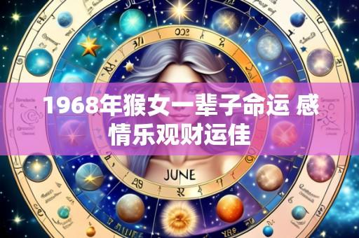 1968年猴女一辈子命运 感情乐观财运佳