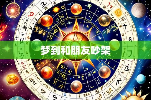 梦到和朋友吵架