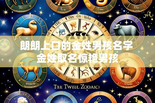 朗朗上口的金姓男孩名字 金姓取名惊艳男孩