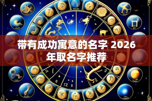 带有成功寓意的名字 2026年取名字推荐