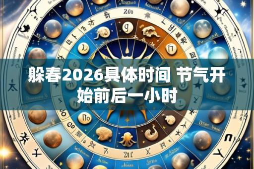 躲春2026具体时间 节气开始前后一小时