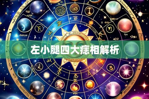 左小腿四大痣相解析