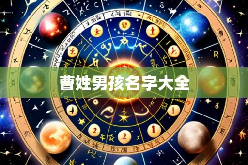 曹姓男孩名字大全