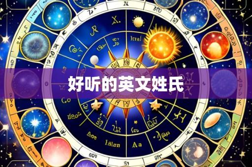好听的英文姓氏