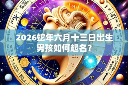 2026蛇年六月十三日出生男孩如何起名?