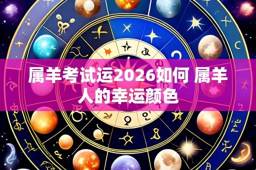属羊考试运2026如何 属羊人的幸运颜色