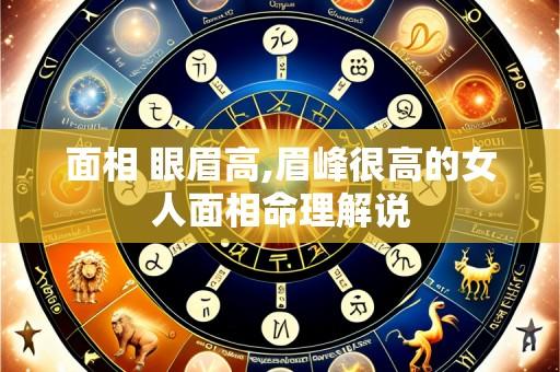 面相 眼眉高,眉峰很高的女人面相命理解说